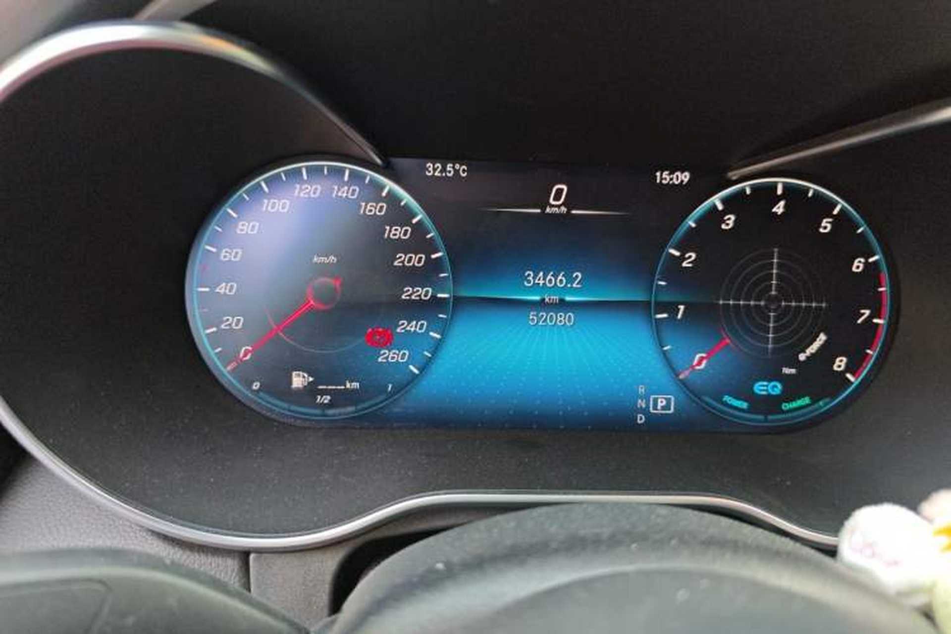Used Mercedes-Benz C-Class 2021 C 260 L Sport Edition Star Collection Odometer Close Up
