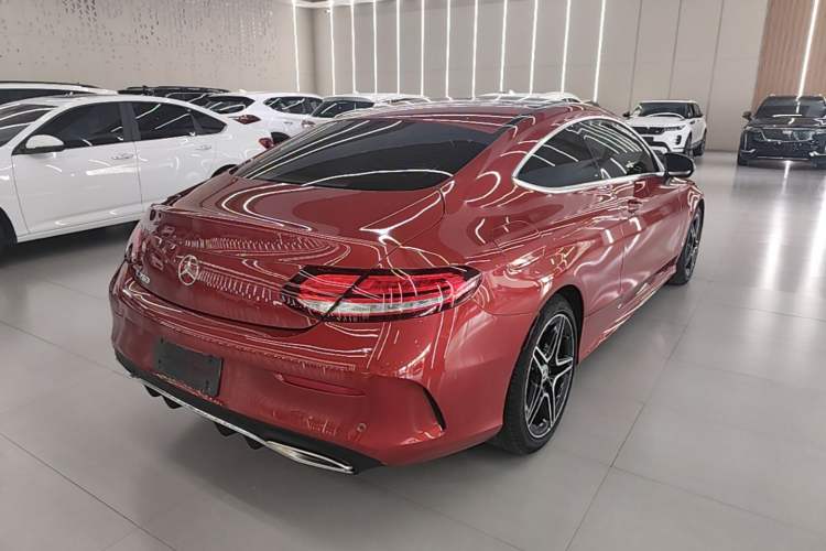 Used Mercedes-Benz C-Class 2021 C 260 Coupe Rear Right 45 Deg