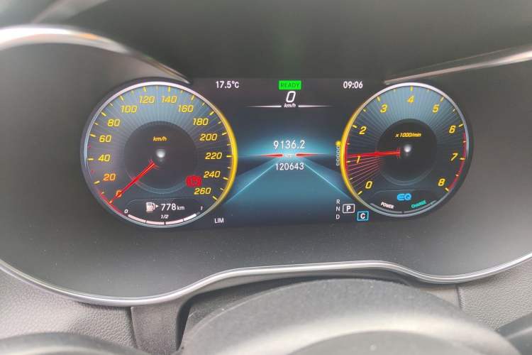 Used Mercedes-Benz C-Class 2021 C 260 L Sport Edition Star Collection Odometer Close Up