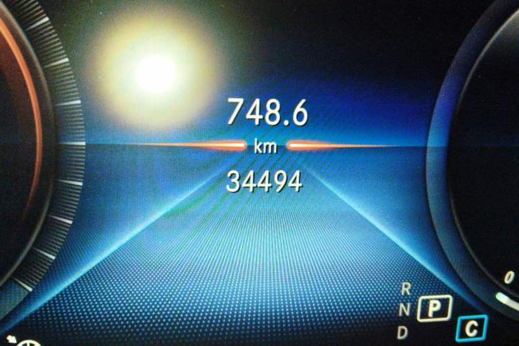 Used Mercedes-Benz C-Class 2021 C 260 L Sport Edition Odometer Close Up