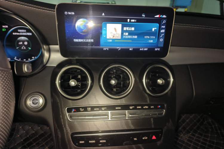 Used Mercedes-Benz C-Class 2021 C 200 L Fashion Edition Sport Version Audio And AC Panel