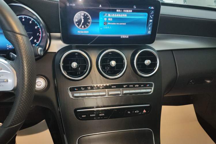 Used Mercedes-Benz C-Class 2021 C 200 L Fashion Edition Sport Version Audio And AC Panel
