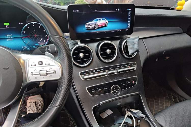Used Mercedes-Benz C-Class 2021 C 260 L Sport Edition Star Collection Audio And AC Panel