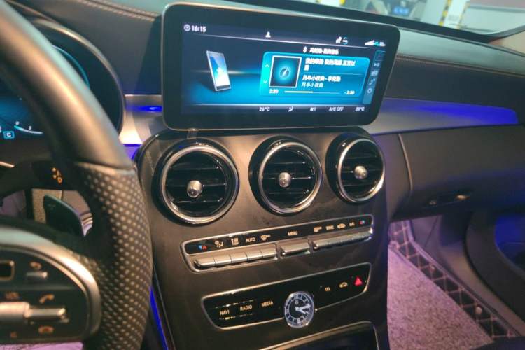 Used Mercedes-Benz C-Class 2021 C 260 L Sport Edition Star Collection Audio And AC Panel