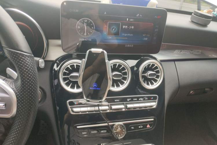 Used Mercedes-Benz C-Class 2021 C 260 Star Edition Audio And AC Panel