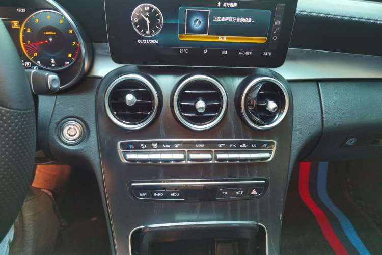 Used Mercedes-Benz C-Class 2021 C 200 L Fashion Model Audio And AC Panel