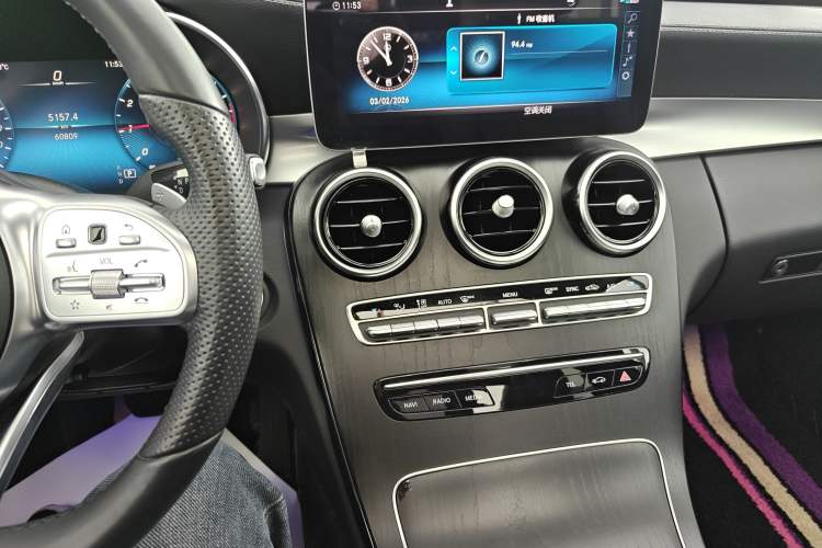 Used Mercedes-Benz C-Class 2021 C 200 L Fashion Edition Sport Version Audio And AC Panel