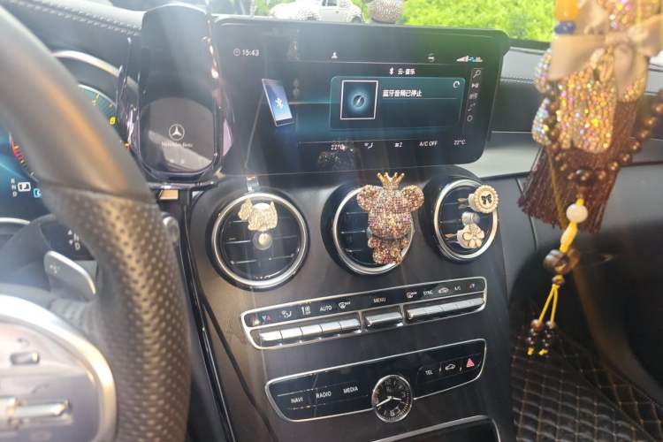 Used Mercedes-Benz C-Class 2021 C 260 L Sport Edition Star Collection Audio And AC Panel