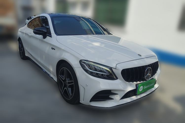Used Mercedes-Benz C-Class 2021 C 200 Coupe Front Right 45 Deg