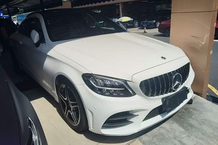 Used Mercedes-Benz C-Class 2021 C 200 Coupe Front Right 45 Deg