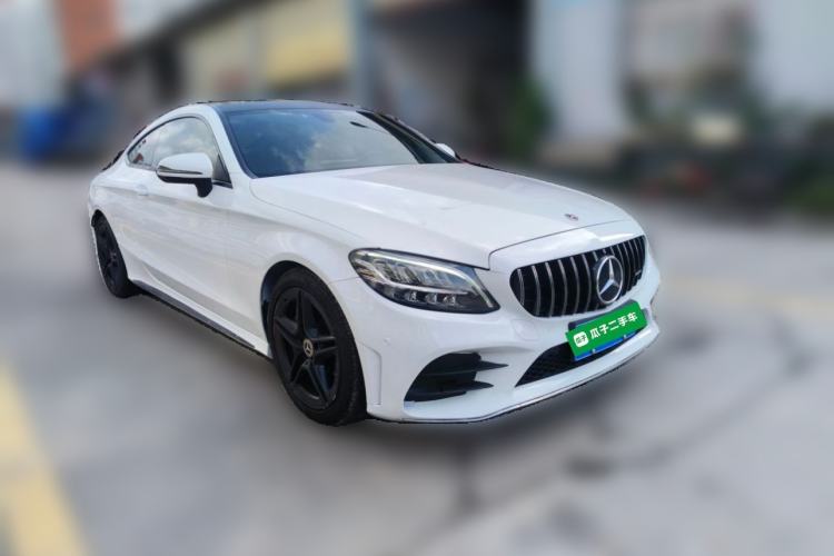Used Mercedes-Benz C-Class 2021 C 200 Coupe Front Right 45 Deg
