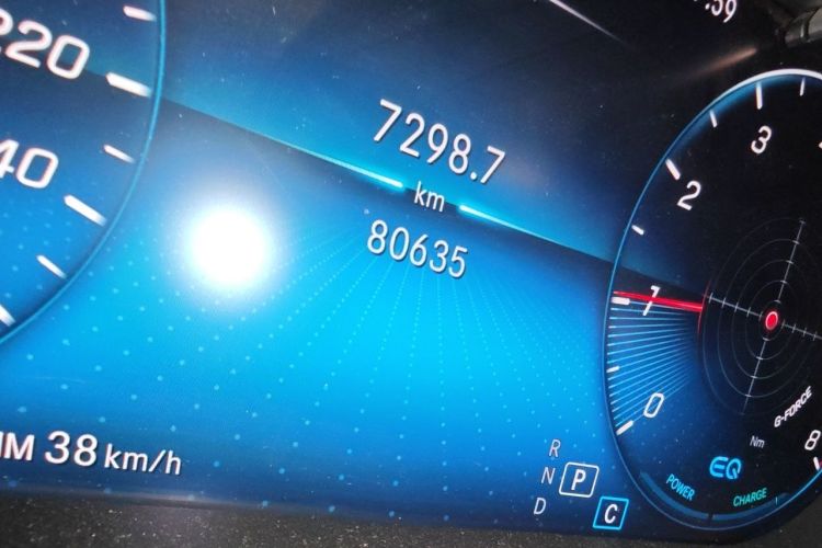 Used Mercedes-Benz C-Class 2021 C 260 L Sport Edition Odometer Close Up