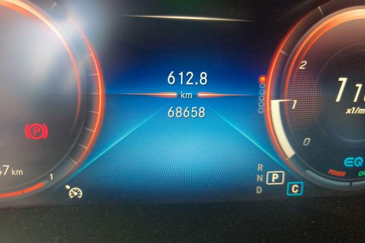 Used Mercedes-Benz C-Class 2021 C 260 L Sport Edition Star Collection Odometer Close Up