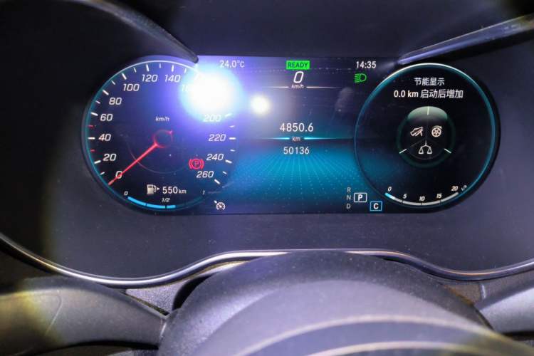 Used Mercedes-Benz C-Class 2021 C 260 Star Edition Odometer Close Up