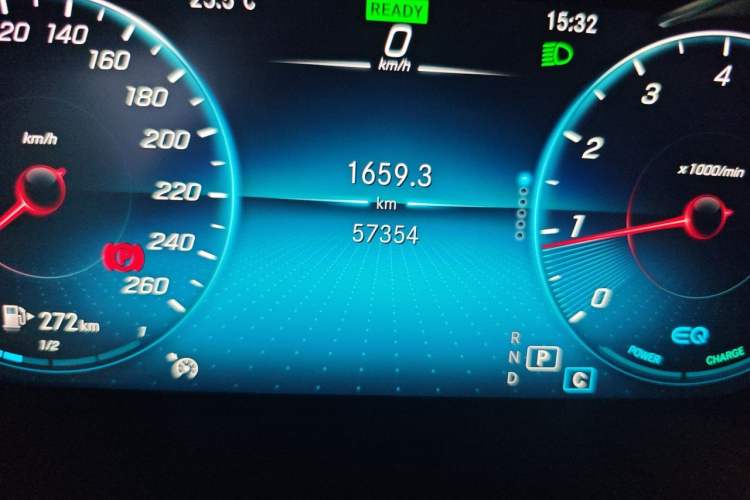 Used Mercedes-Benz C-Class 2021 C 260 Coupe Odometer Close Up