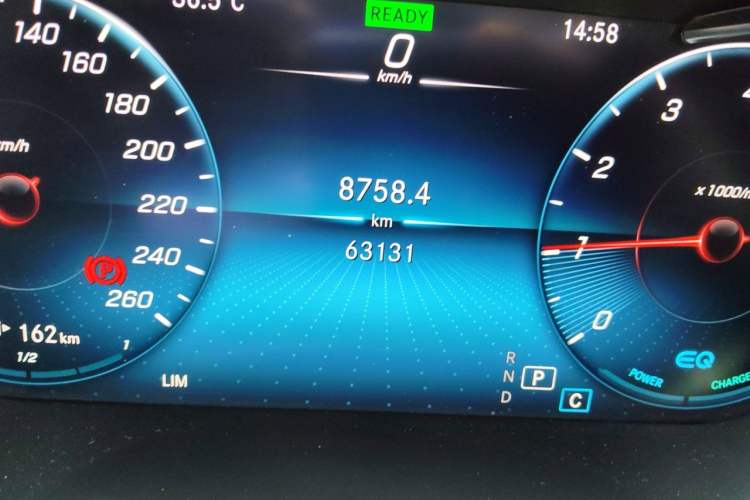 Used Mercedes-Benz C-Class 2021 C 260 Star Edition Odometer Close Up