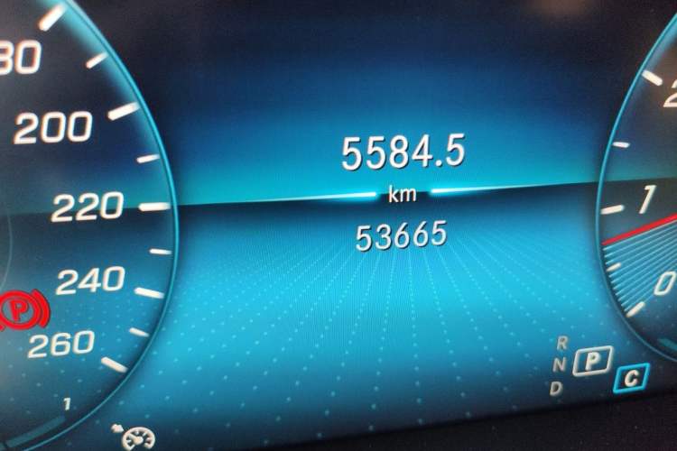 Used Mercedes-Benz C-Class 2021 C 260 Star Edition Odometer Close Up
