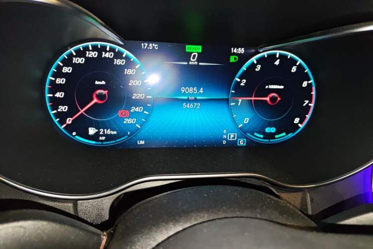 Used Mercedes-Benz C-Class 2021 C 260 L Sport Edition Star Collection Odometer Close Up