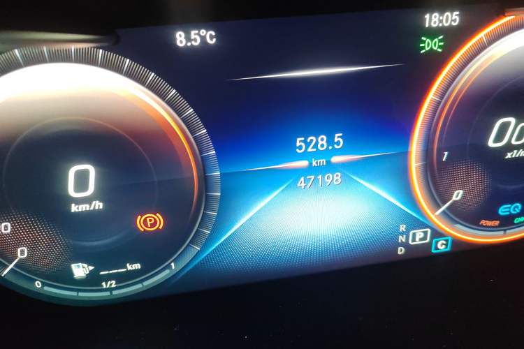 Used Mercedes-Benz C-Class 2021 C 260 Star Edition Odometer Close Up