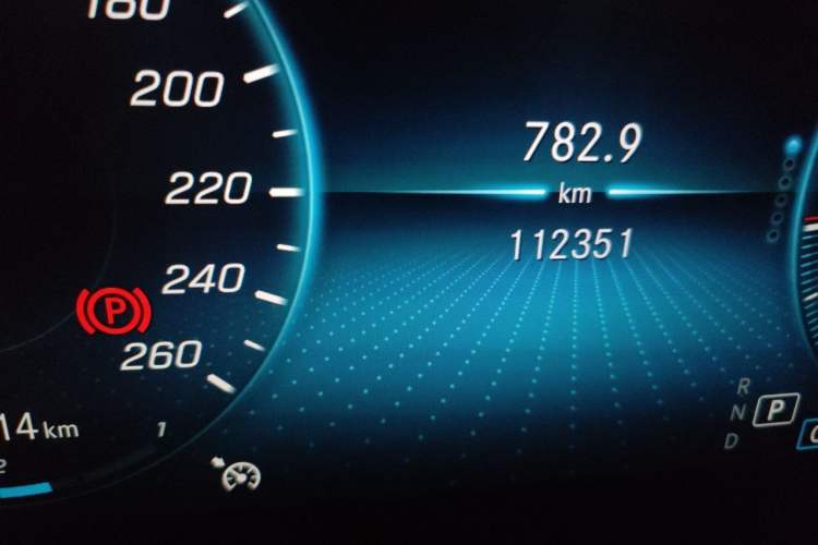 Used Mercedes-Benz C-Class 2021 C 260 Star Edition Odometer Close Up