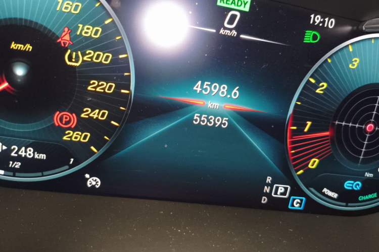 Used Mercedes-Benz C-Class 2021 C 260 Star Edition Odometer Close Up