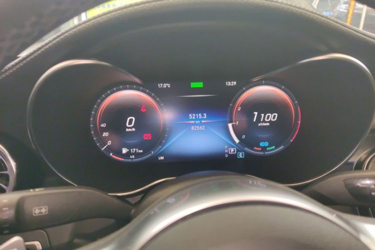 Used Mercedes-Benz C-Class 2021 C 260 L Sport Edition Star Collection Odometer Close Up