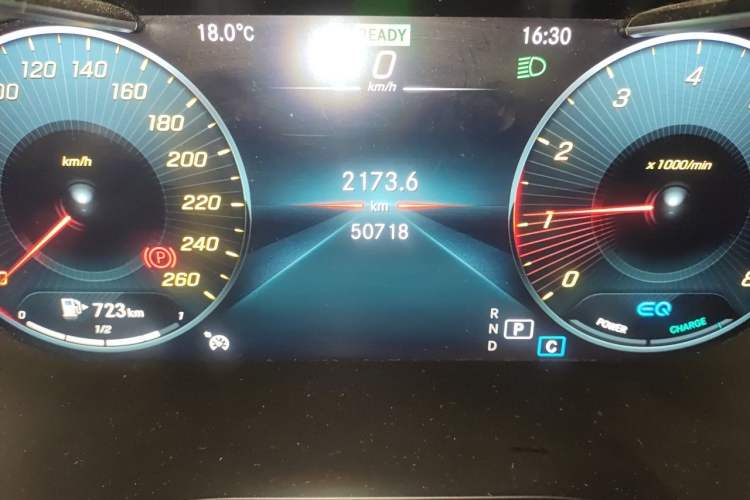 Used Mercedes-Benz C-Class 2021 C 260 L Sport Edition Odometer Close Up