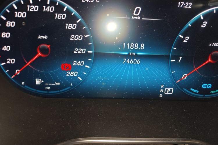 Used Mercedes-Benz C-Class 2021 C 260 Star Edition Odometer Close Up