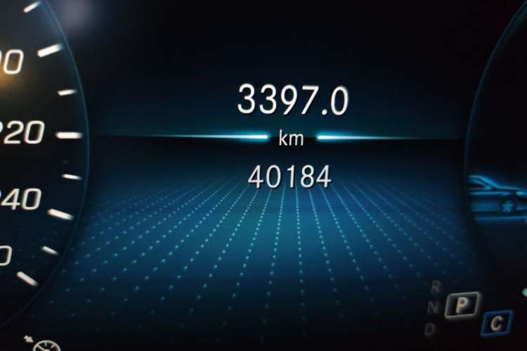 Used Mercedes-Benz C-Class 2021 C 200 L Fashion Model Odometer Close Up