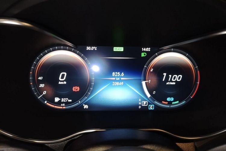 Used Mercedes-Benz C-Class 2021 C 260 Coupe Odometer Close Up