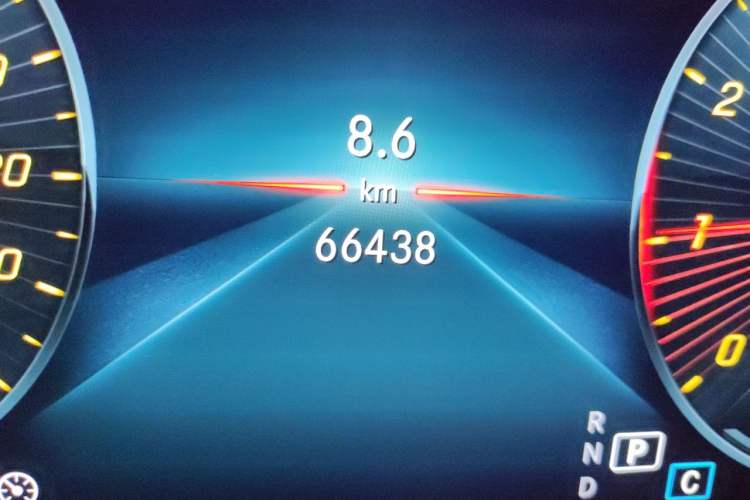 Used Mercedes-Benz C-Class 2021 C 260 Star Edition Odometer Close Up
