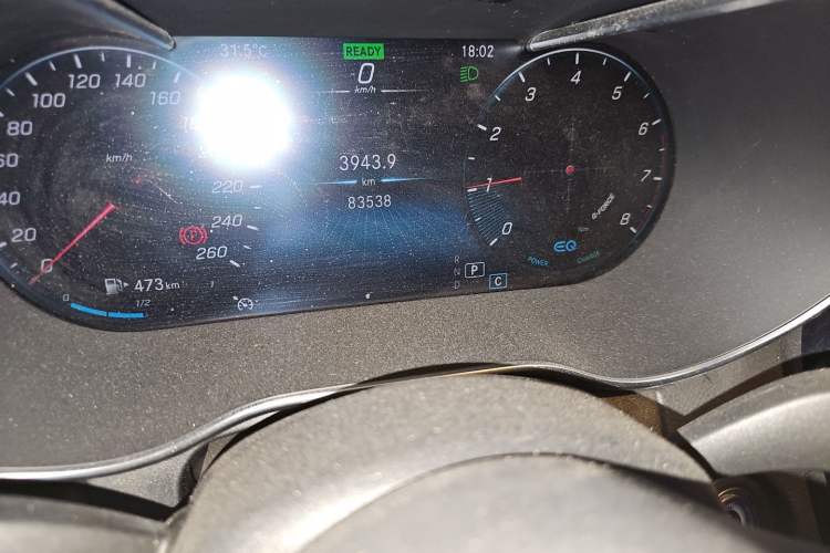 Used Mercedes-Benz C-Class 2021 C 260 Star Edition Odometer Close Up