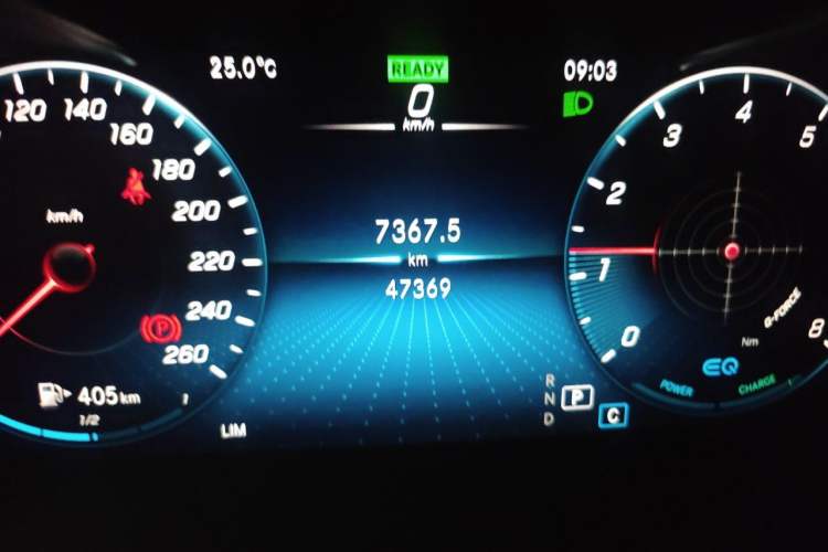 Used Mercedes-Benz C-Class 2021 C 260 L Sport Edition Odometer Close Up