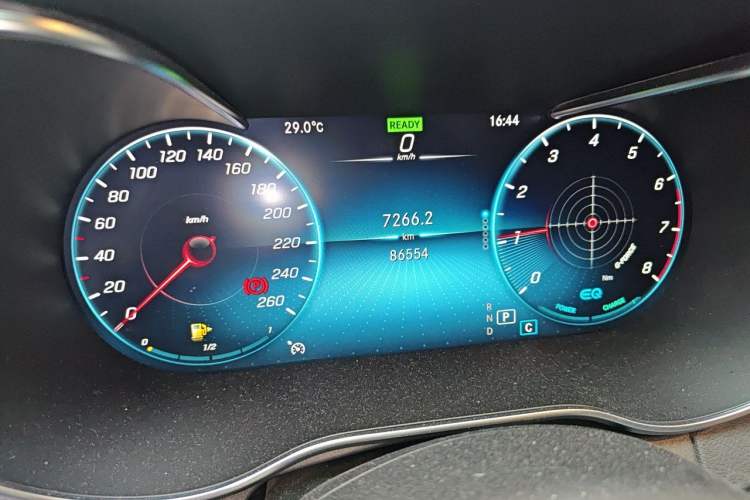 Used Mercedes-Benz C-Class 2021 C 260 L Sport Edition Star Collection Odometer Close Up