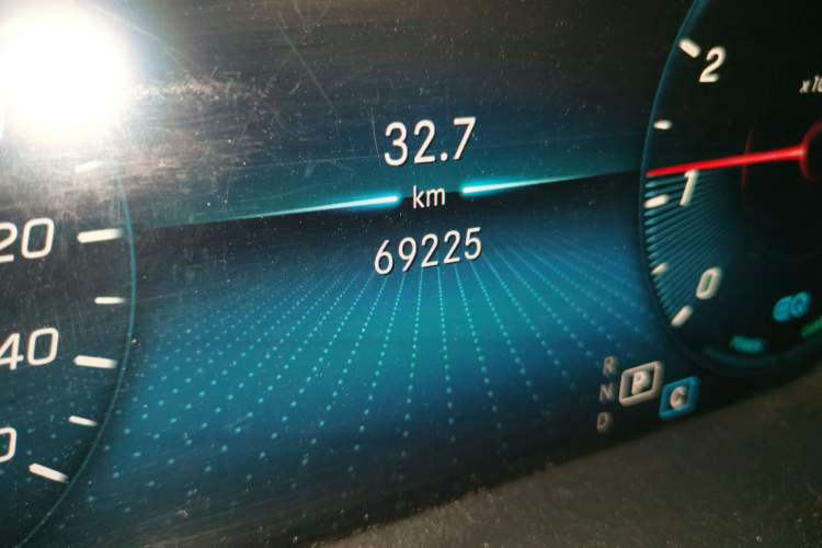 Used Mercedes-Benz C-Class 2021 C 260 L Sport Edition Odometer Close Up