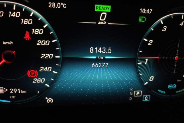 Used Mercedes-Benz C-Class 2021 C 260 L Sport Edition Star Collection Odometer Close Up