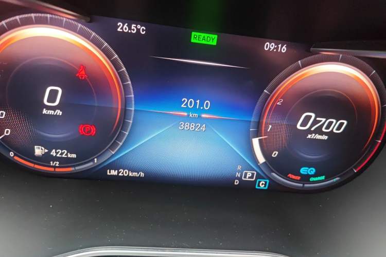 Used Mercedes-Benz C-Class 2021 C 260 Star Edition Odometer Close Up