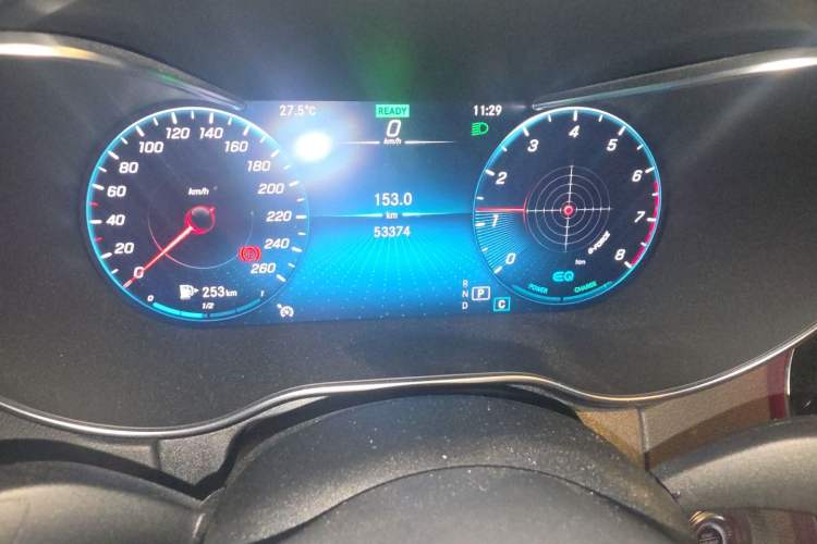 Used Mercedes-Benz C-Class 2021 C 260 L Sport Edition Star Collection Odometer Close Up