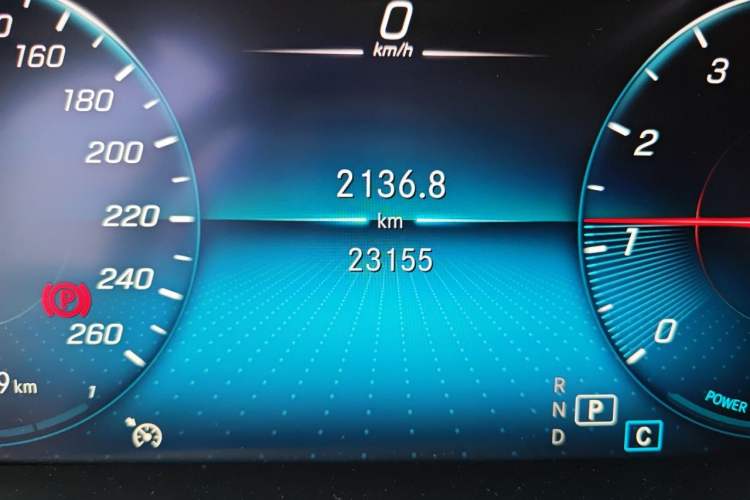 Used Mercedes-Benz C-Class 2021 C 260 L Sport Edition Odometer Close Up