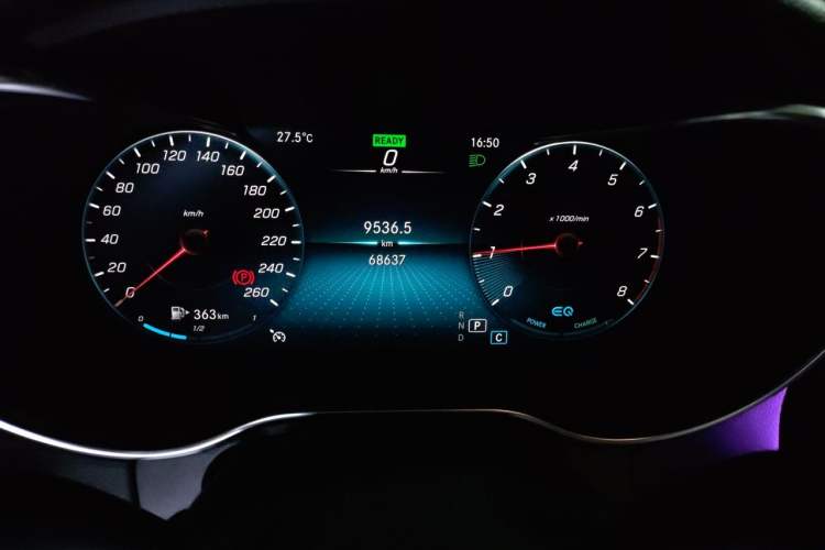 Used Mercedes-Benz C-Class 2021 C 260 Star Edition Odometer Close Up