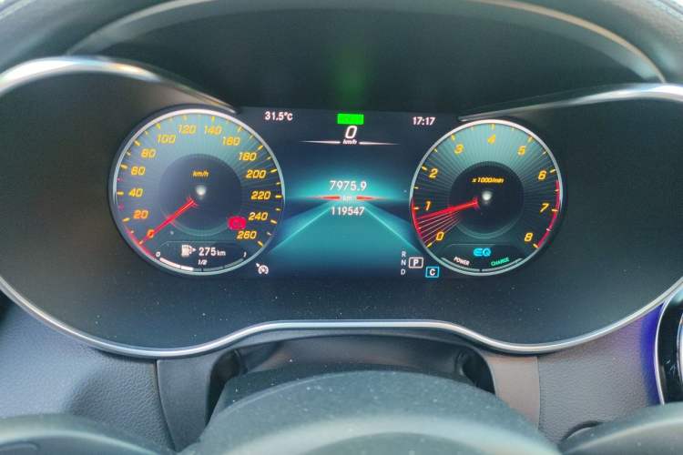 Used Mercedes-Benz C-Class 2021 C 260 L Sport Edition Odometer Close Up