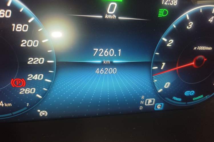 Used Mercedes-Benz C-Class 2021 C 260 L Sport Edition Odometer Close Up