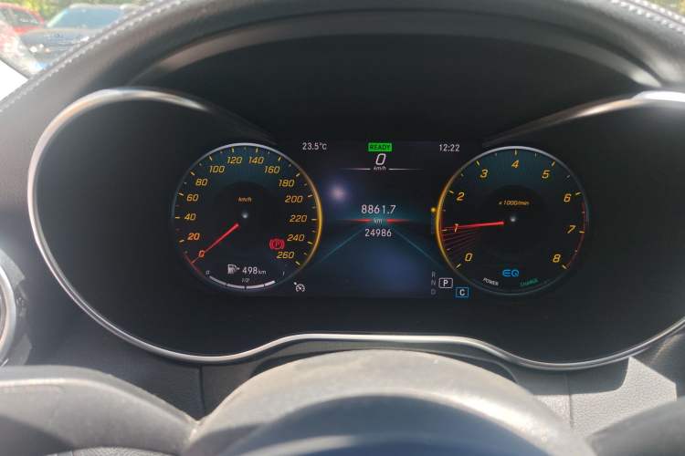 Used Mercedes-Benz C-Class 2021 C 260 L Sport Edition Star Collection Odometer Close Up