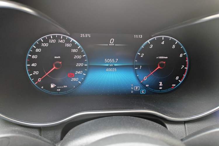 Used Mercedes-Benz C-Class 2021 C 200 L Fashion Edition Sport Version Odometer Close Up