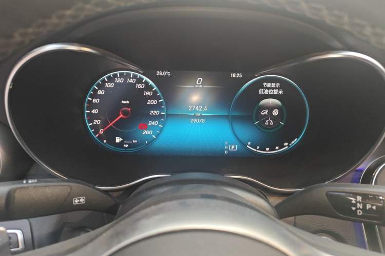 Used Mercedes-Benz C-Class 2021 C 260 Coupe Odometer Close Up