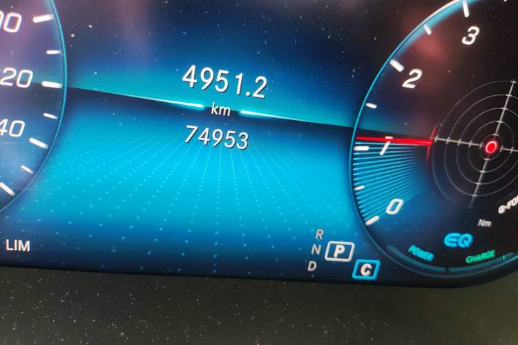 Used Mercedes-Benz C-Class 2021 C 260 L Sport Edition Odometer Close Up