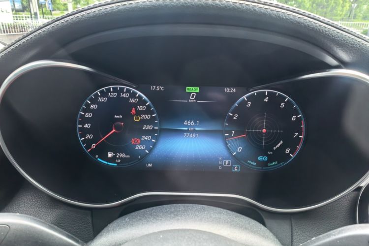 Used Mercedes-Benz C-Class 2021 C 260 L Sport Edition Odometer Close Up