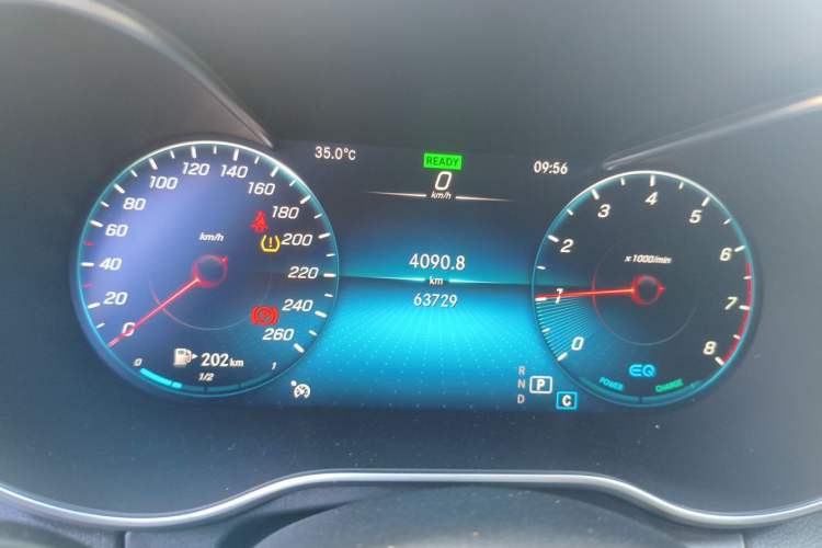 Used Mercedes-Benz C-Class 2021 C 260 L Sport Edition Odometer Close Up