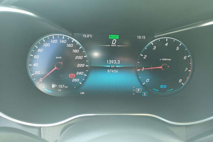 Used Mercedes-Benz C-Class 2021 C 260 L Sport Edition Odometer Close Up