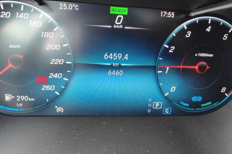Used Mercedes-Benz C-Class 2021 C 260 Coupe Odometer Close Up